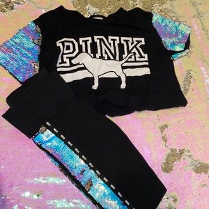 PINK shirt and matching tights set